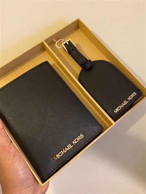 michael kors passport holder and luggage tag|michael kors outlet passport holder.